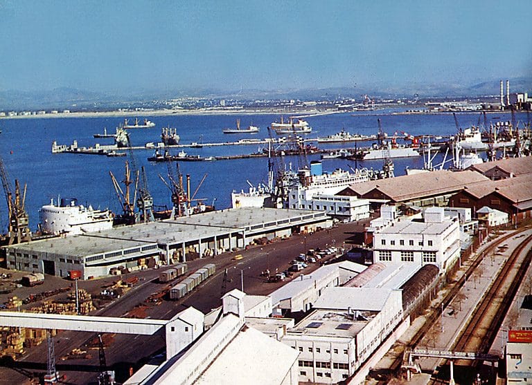 נמל חיפה 1953